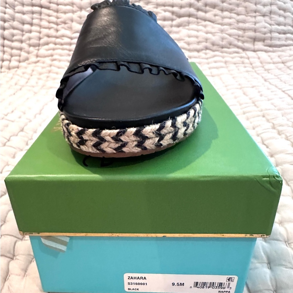 Kate Spade Black Sandals Elegant Design (NEW)